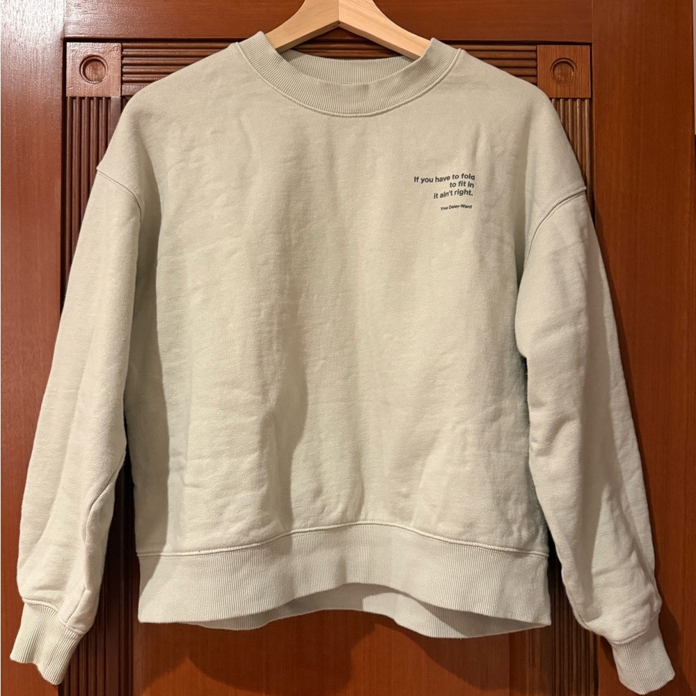 Yrsa Daley-Ward oversized light green Graphic Sweatshirt